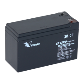 12 volts blybatteri 9,0 Ah CP1290 (F2 bladterminal)